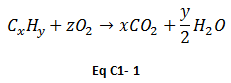 combustion equation 1-1